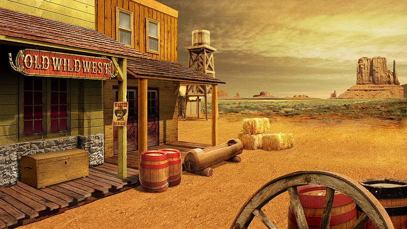 Old West, Cool Wild West, HD wallpaper