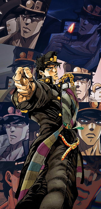 JJBA Jotaro Kujo and Star Platinum Phone Wallpaper by DalekWhoYT