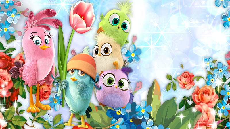 Little Birds Flowers, movie, summer, birds, flowers, spring, floral,  Firefox theme, HD wallpaper | Peakpx