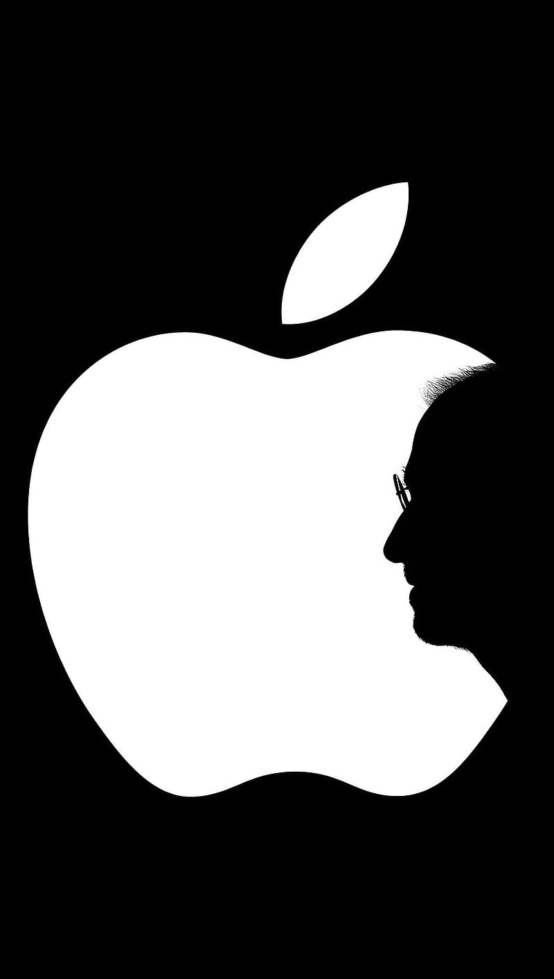 Apple, iphone, steve jobs silhouette, HD phone wallpaper