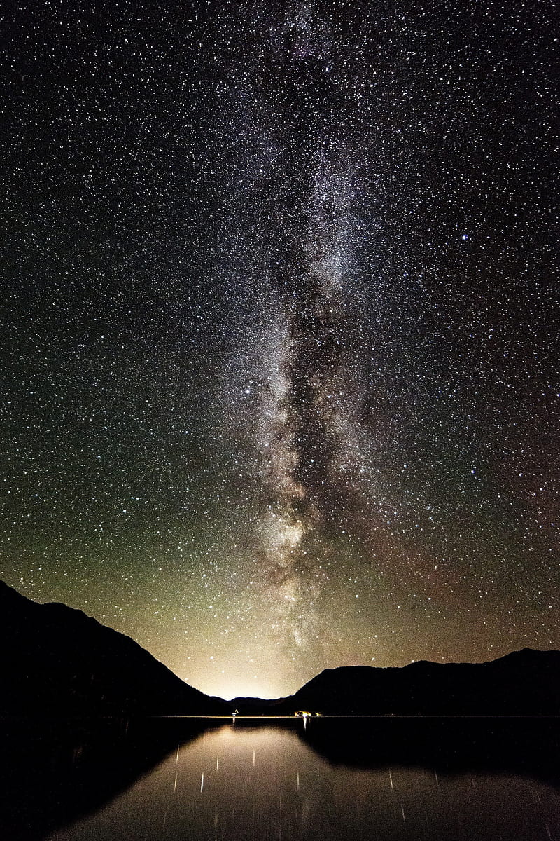 / milky way stars night sky landscape scenic galaxy, Night Vertical, HD phone wallpaper