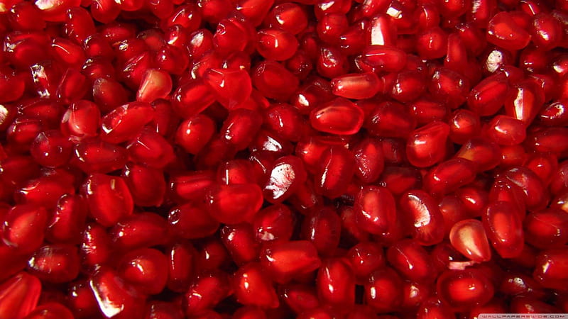 Pomegranate Seeds Macro, red, seeds, tiny, pomegranate, sour, macro, tangy, pulp, HD wallpaper
