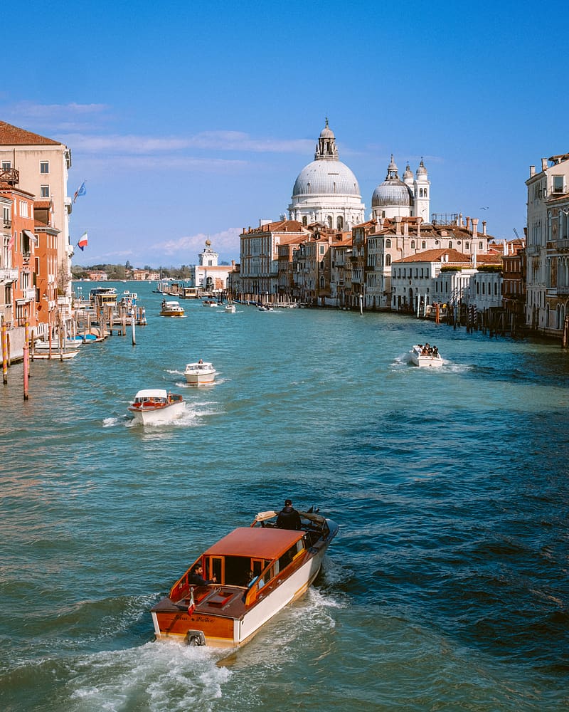 grand canal, venice italy, canal, boats, buildings, HD phone wallpaper