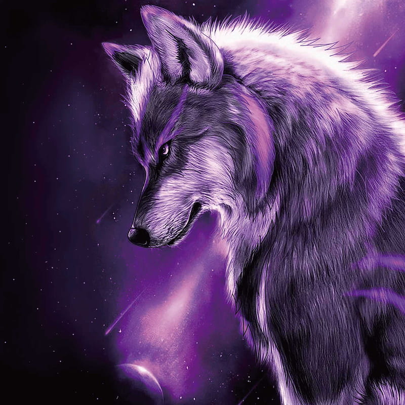 I colored this, wolf, wolves, HD phone wallpaper | Peakpx