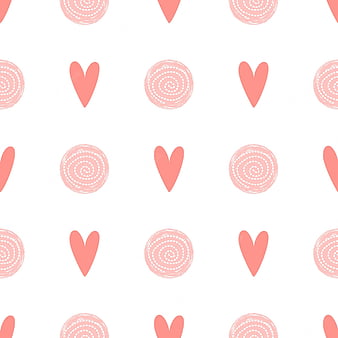 Premium Vector. Pink dot pattern heart love seamless background baby girl  simple birtay template cute fabric design vector illustration abstract  girly polka dot ornament for wrap pink white colors, HD phone wallpaper