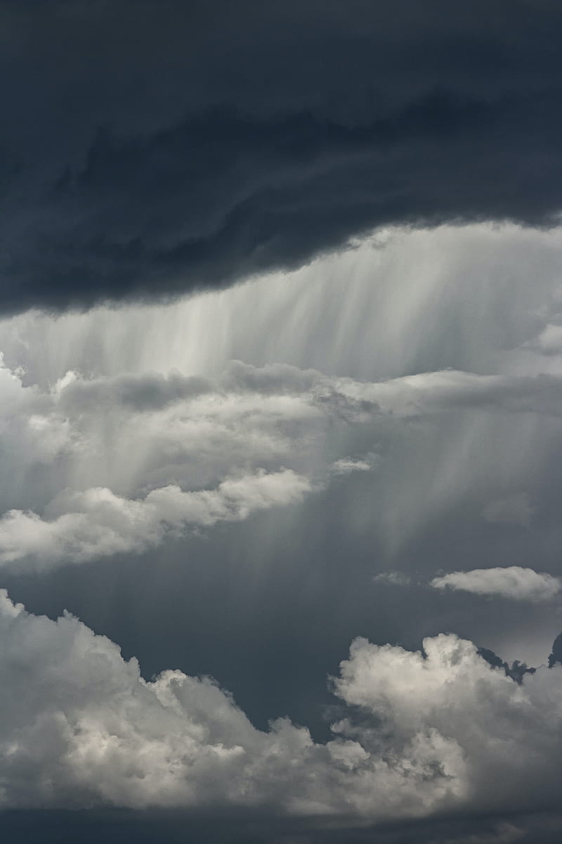 clouds, overcast, sky, storm, evening, HD phone wallpaper