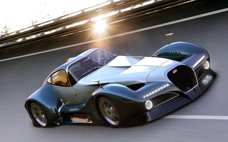 bugatti, concept sports car, atlantic, HD wallpaper