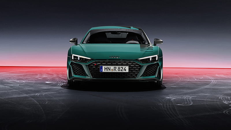 Green Hell Audi R8 2021 4 Cars, HD wallpaper