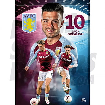 Download Aston Villa's Jack Grealish Wallpaper | Wallpapers.com