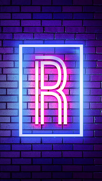 R Neon, Neon Alphabet, Neon R, R Alphabet, HD phone wallpaper