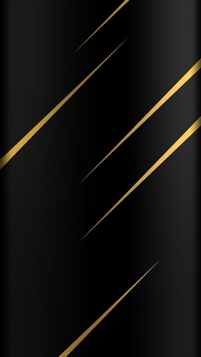 Abstract, black, edge style, gold, s7, HD phone wallpaper