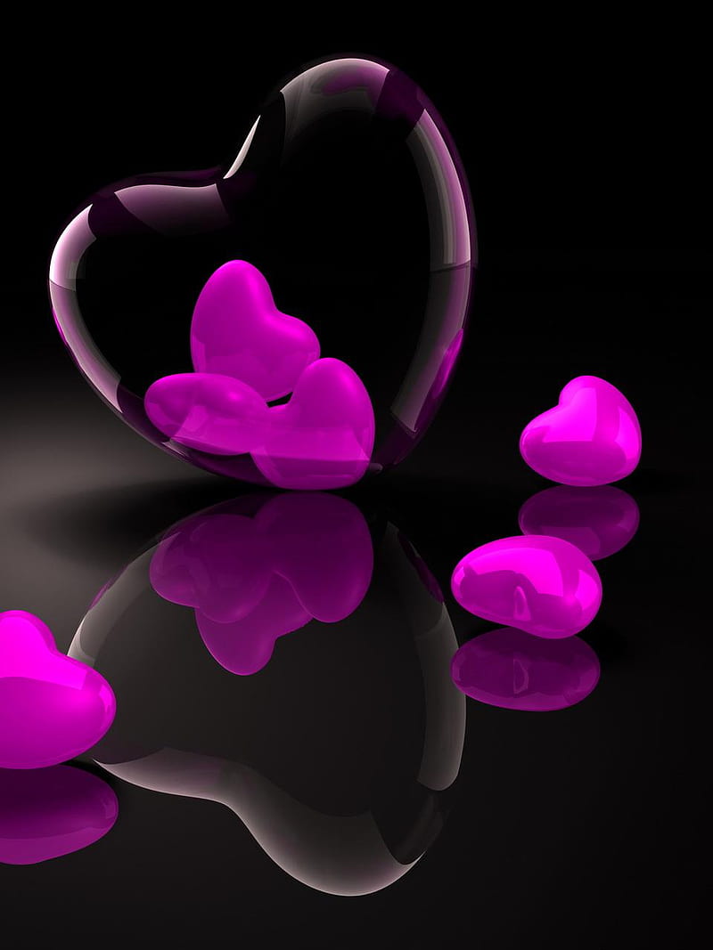 Corazones, purple corazones, purple love, HD phone wallpaper | Peakpx
