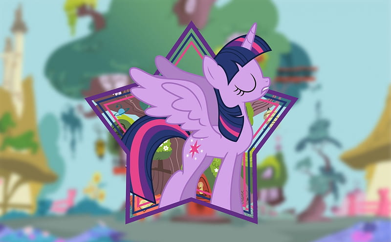 Twilight Sparkle, My Little Pony, Friendship is Magic, Cartoon, Alicorn, HD wallpaper