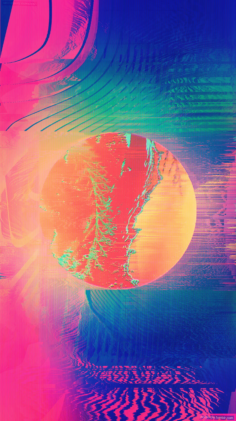 circle, abstract, LSD, pink, HD phone wallpaper