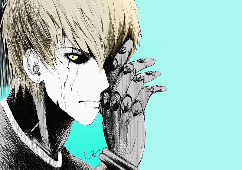 Genos 2D One-Punch Man.stl - 3D model by Coruja 3D on Thangs