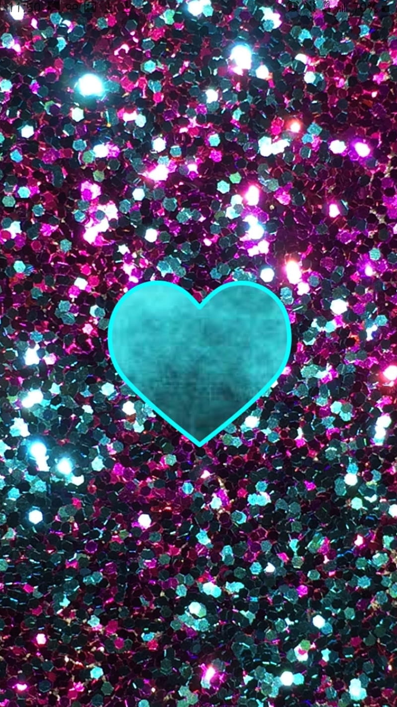 Glitter heart 3d flowers glitter heart neon pastel trending HD phone  wallpaper  Peakpx