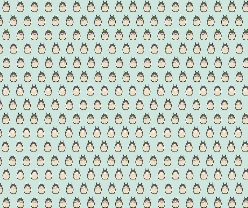 Totoro, ghibli, pattern, HD wallpaper