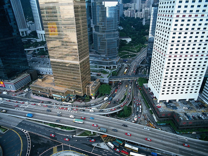 City Landscape 06-Hong Kong landscape, HD wallpaper