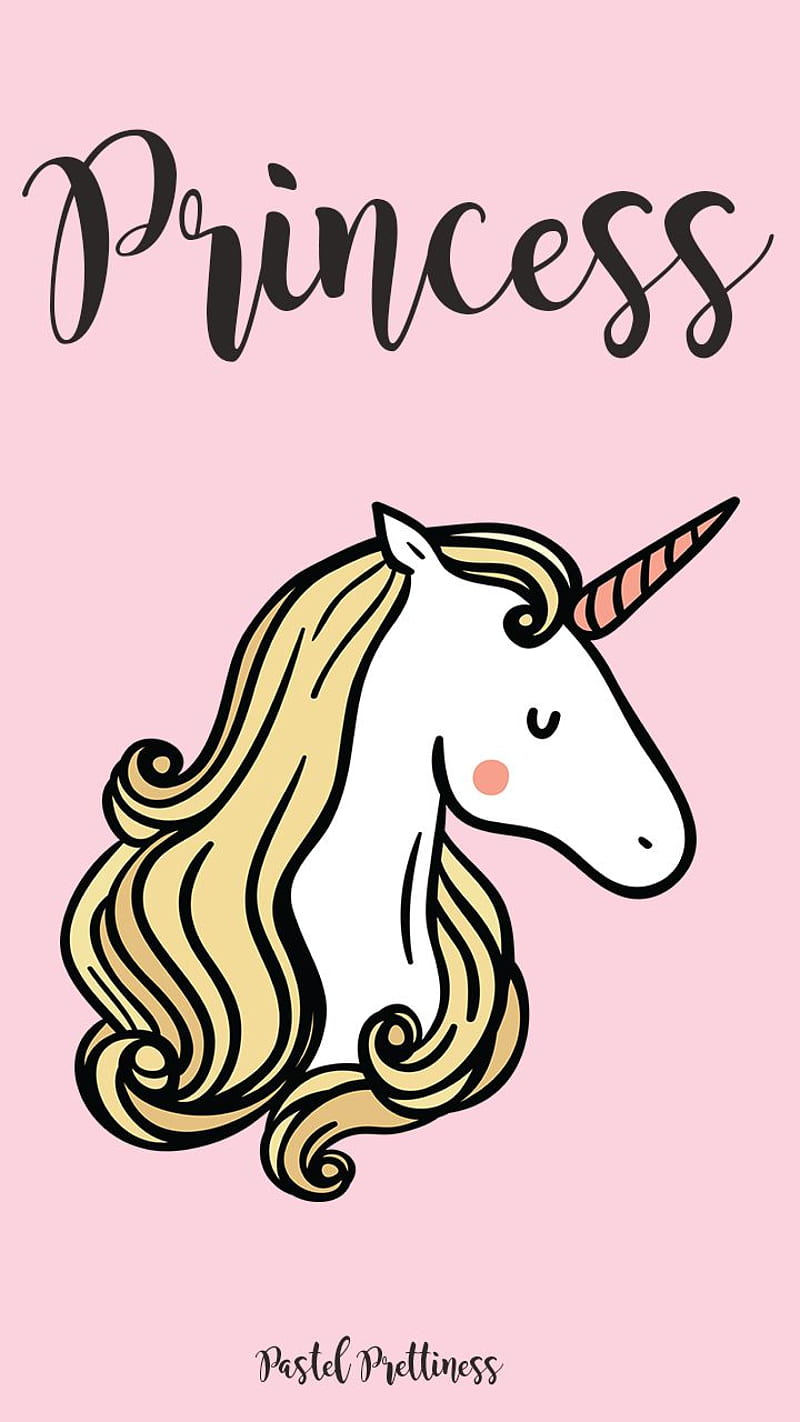 Princess, cute, unicorn, HD phone wallpaper