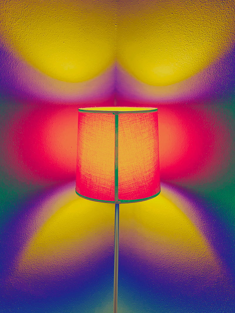 lamp, floor lamp, light, colorful, bright, HD phone wallpaper