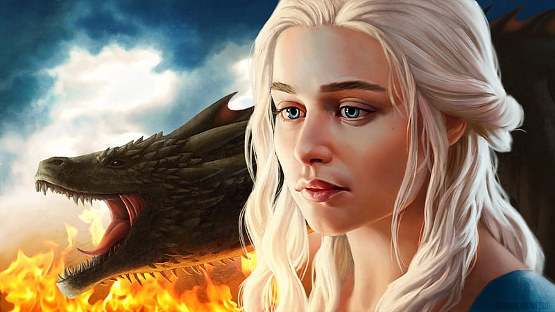 1920x1080px, 1080P free download | Daenerys, art, luminos, stephanie ...