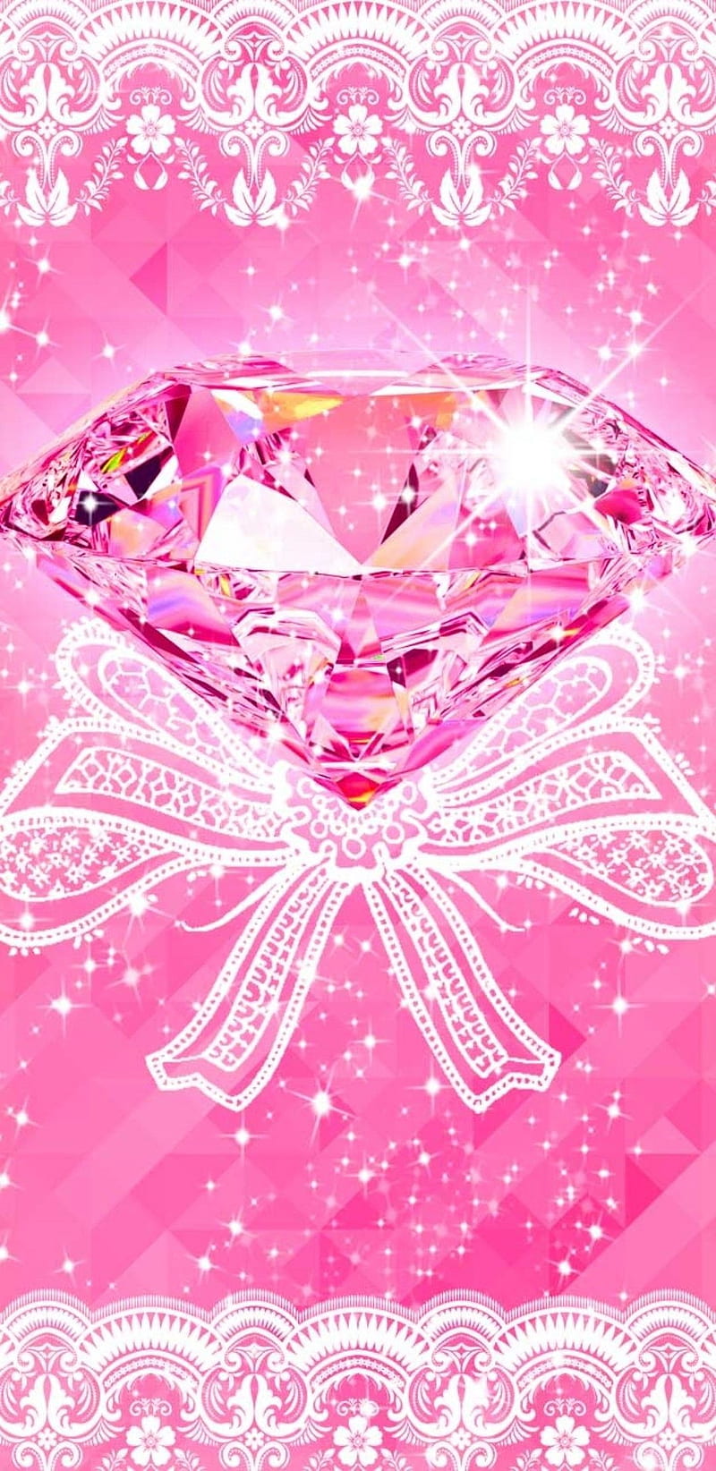 Beautiful Pink, diamond, girly, glitter, pink, pretty, romantic, sparkle,  HD phone wallpaper | Peakpx