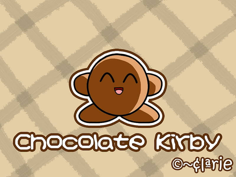 Chocolate Kirby, video games, kirby, brown, chocolate, HD wallpaper