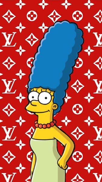 Marge x Supreme x LV, louis vuitton, lv pattern, lv supreme, marge