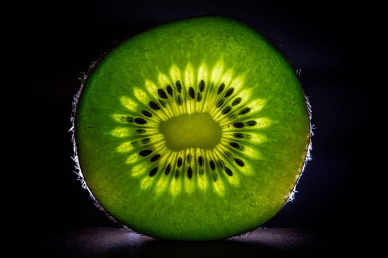 kiwi, fruit, macro, green, HD wallpaper