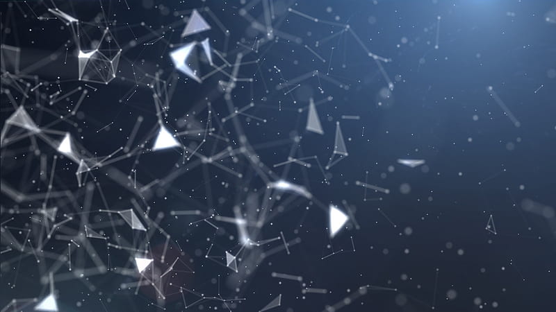 triangles, geometric shapes, shattered, Abstract, HD wallpaper