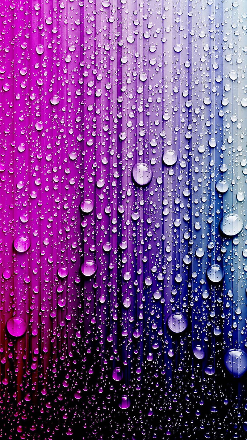Rainbow drops, rain, water, HD phone wallpaper