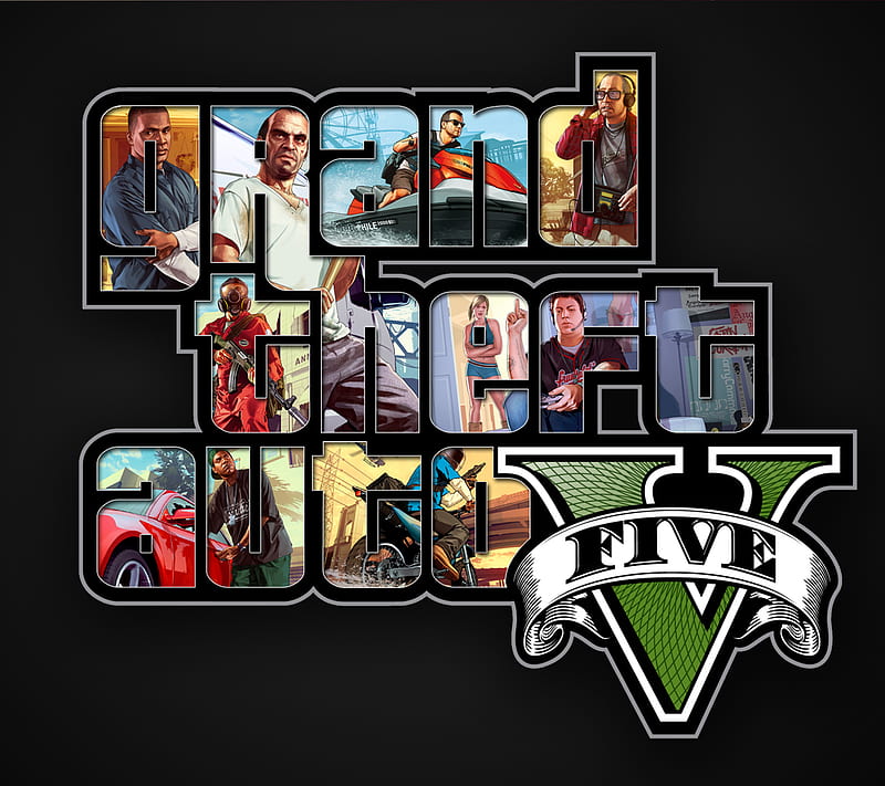 Grand Theft Auto V, five, game, grand theft auto, gta, HD wallpaper