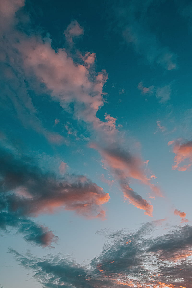 clouds, sky, dusk, HD phone wallpaper