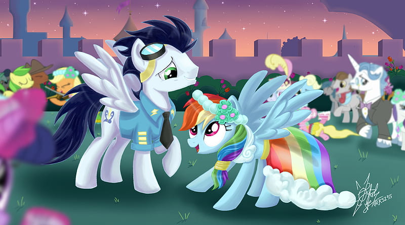 My Little Pony, My Little Pony: Friendship is Magic, Soarin (My Little Pony) , Rainbow Dash , Applejack (My Little Pony), HD wallpaper