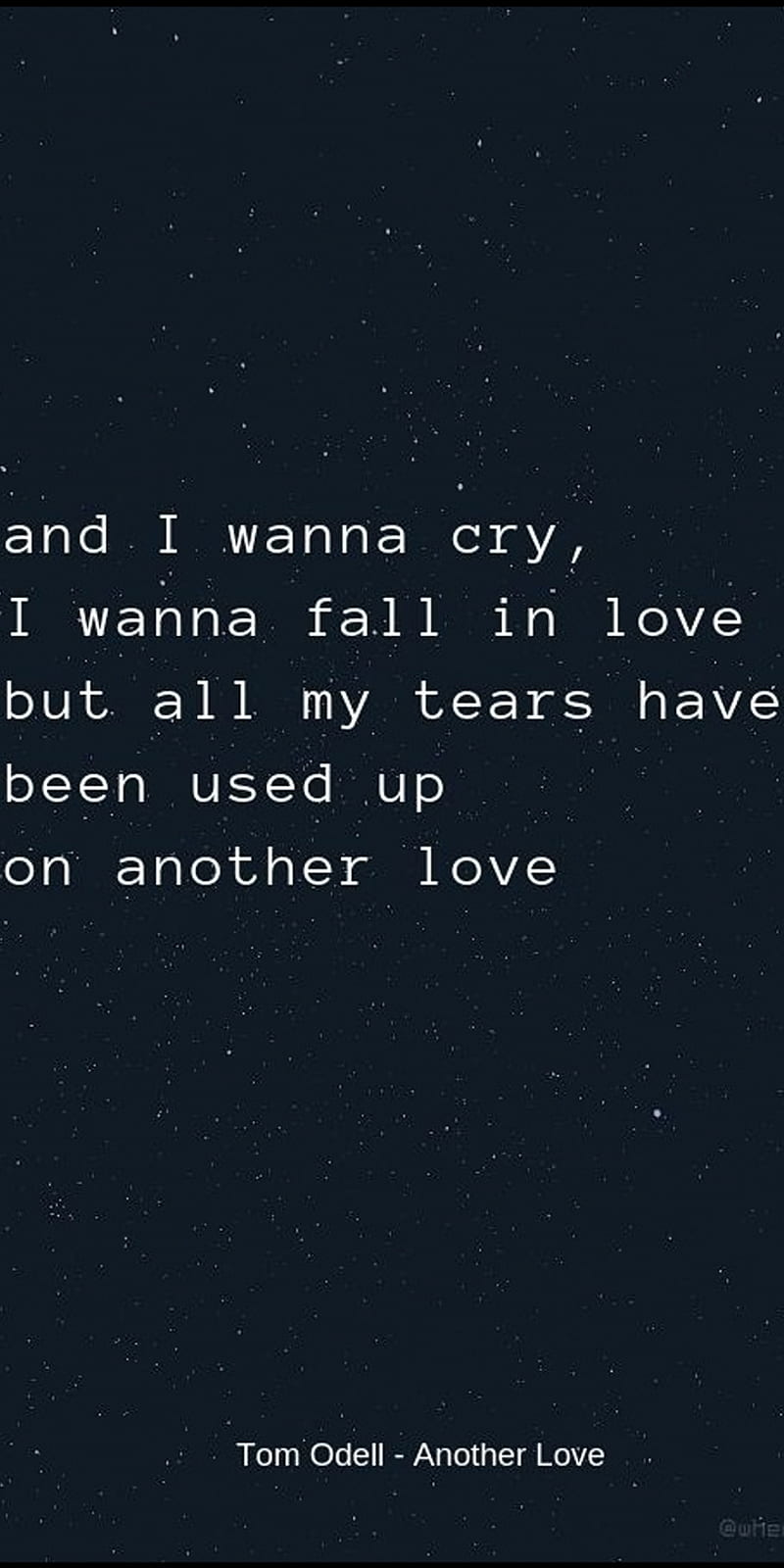 Another Love Tom Odell Lyrics
