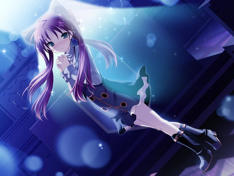 720P free download | Moonlight, praying, anime, blushing, anime girl ...