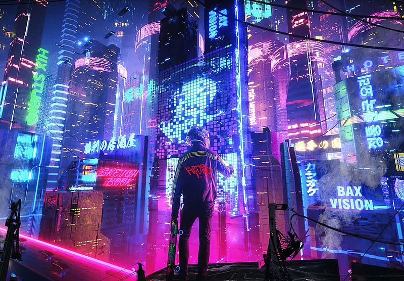 Cyberpunk Night City Sci-Fi 4K Wallpaper #6.738