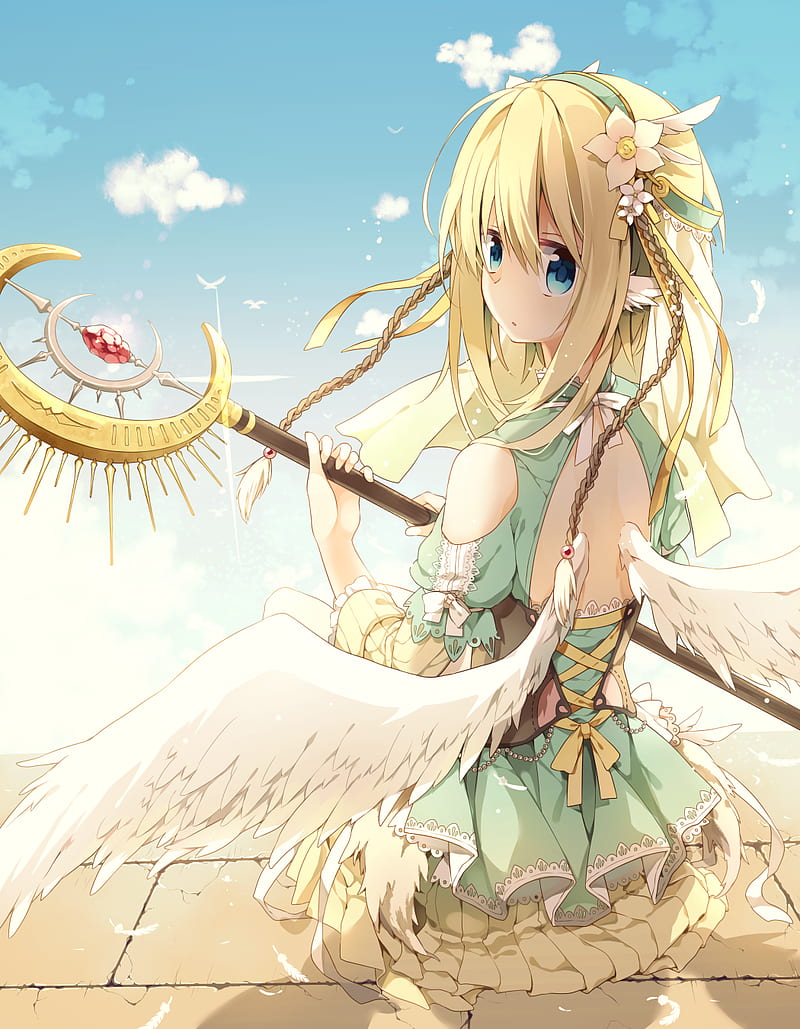 HD blonde-haired girl anime character wallpapers | Peakpx