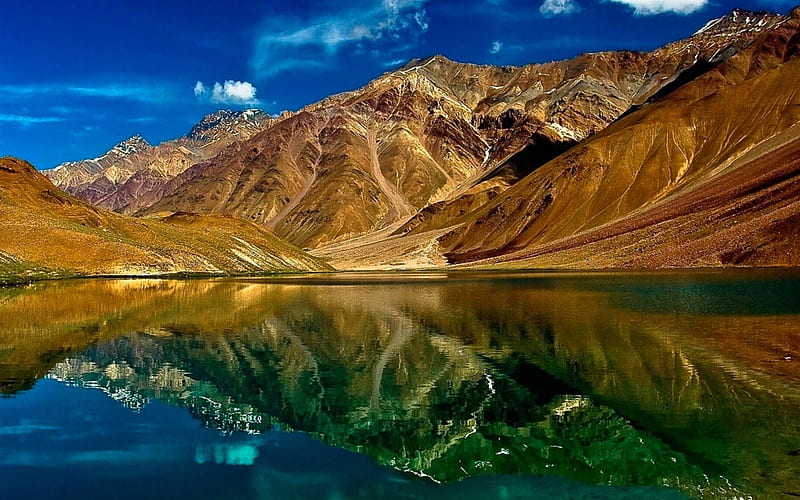 Chandra Taal (Moon Lake), Asia, India, Mountain, Himachal Pradesh, Valley, HD wallpaper