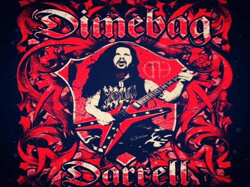 Dimebag Darrell Pantera/Damageplan Rebel Flag Poster