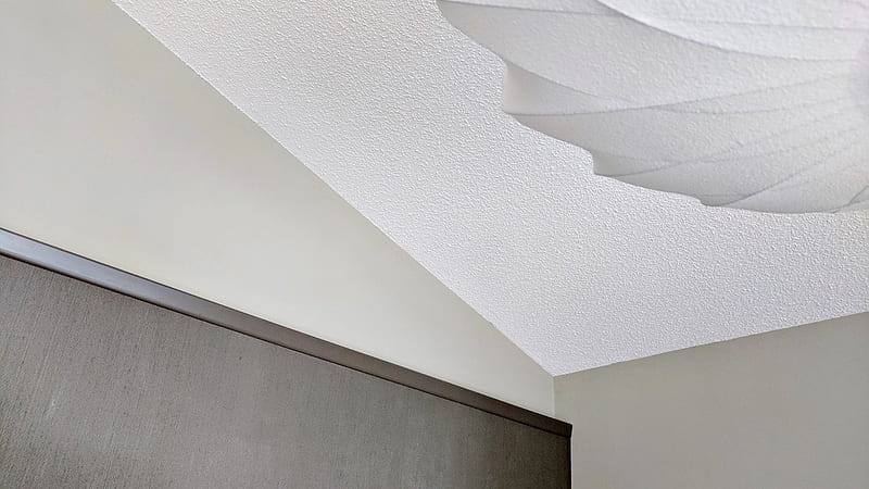 White Painting Ceiling Grasscloth, HD wallpaper