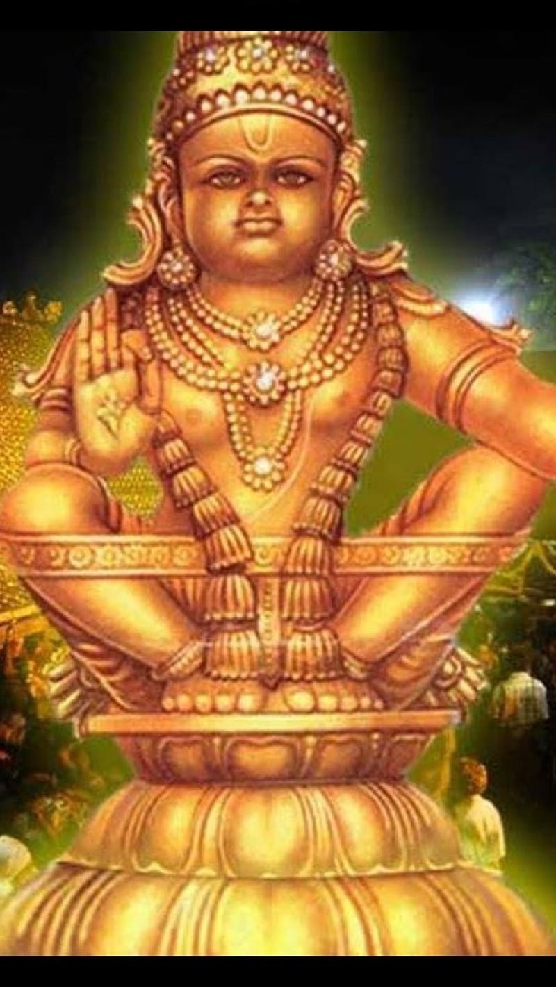 Ayyappa Swamy Gold Statue, ayyappa swamy, lord ayyappa, god, HD phone  wallpaper | Peakpx