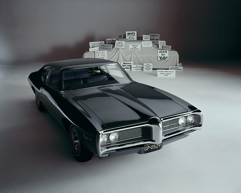 1968 Pontiac LeMans Sports Coupe, carros, vintage-cars, HD wallpaper