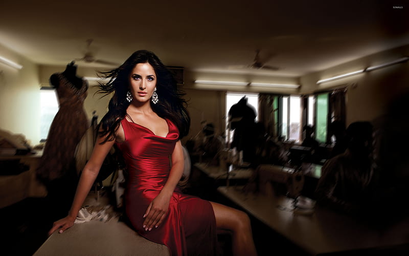Katrina Kaif Red Hot, katrina-kaif, indian-celebrities, girls, desi-girls, HD wallpaper