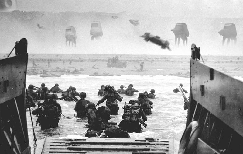D-Day for the Empire, fantasy, abstract, wwii, star wars, HD wallpaper