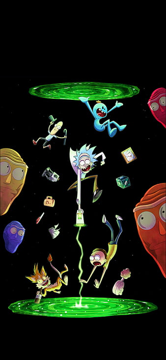 Rick and Morty Background Wallpaper iPhone Phone 4K #9330e