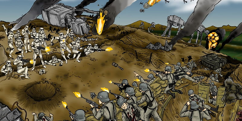 Empire xs Axis, storm trooper, world war two, nazi, HD wallpaper