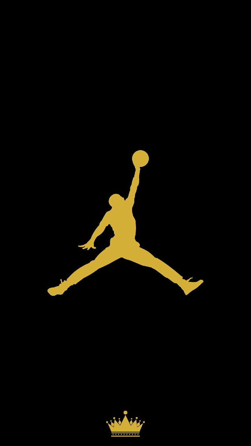 Air Jordan, air, black, gold, jet, jordan, neon, HD phone wallpaper