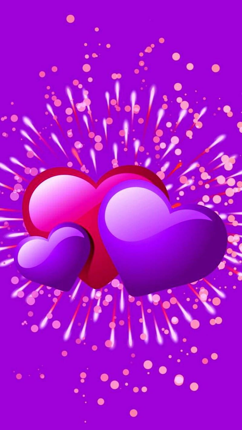 corazones, purple, pink, HD phone wallpaper