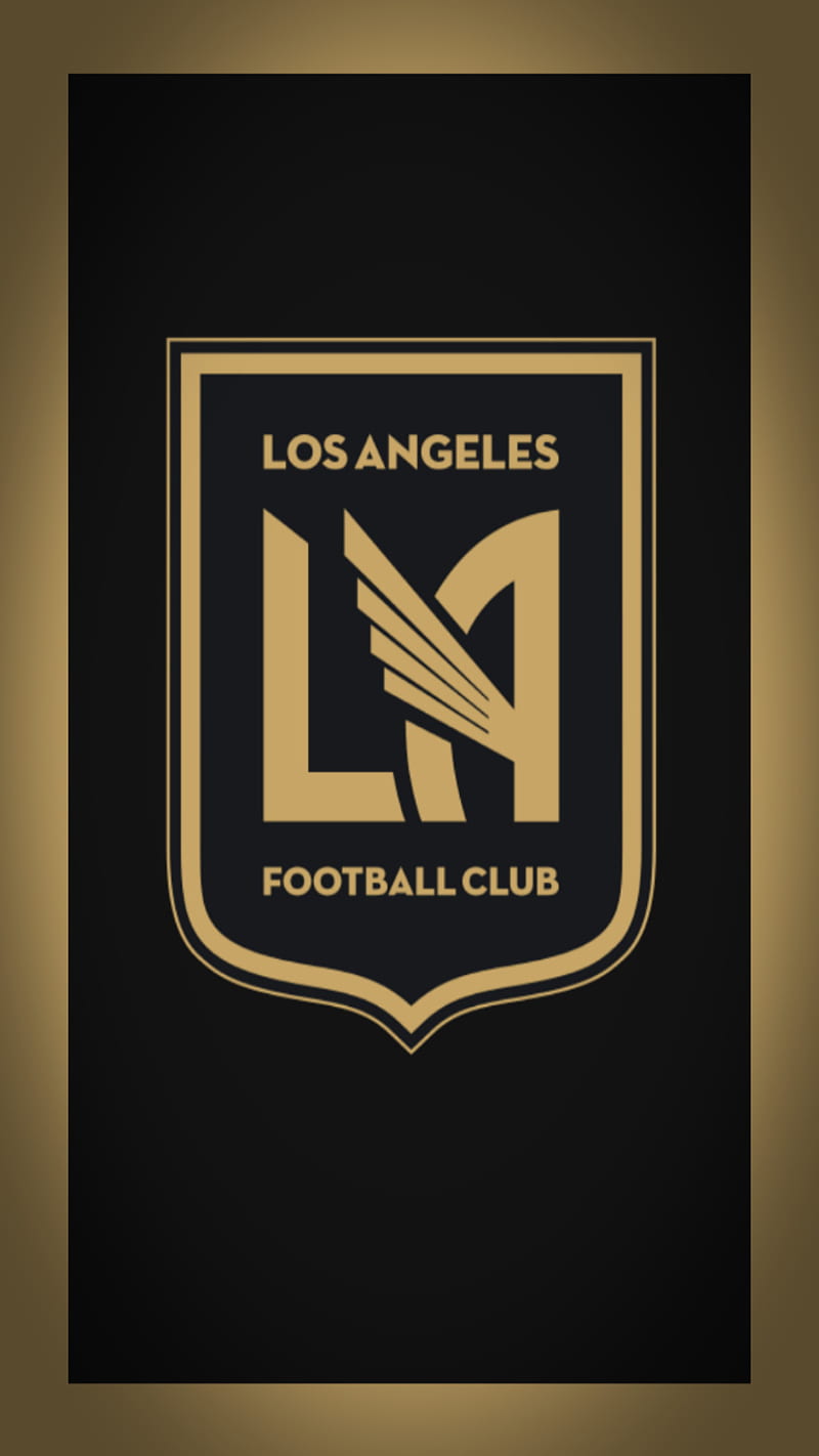 Los Angeles FC, black, sport, gold, los angeles, mls, soccer, HD phone wallpaper